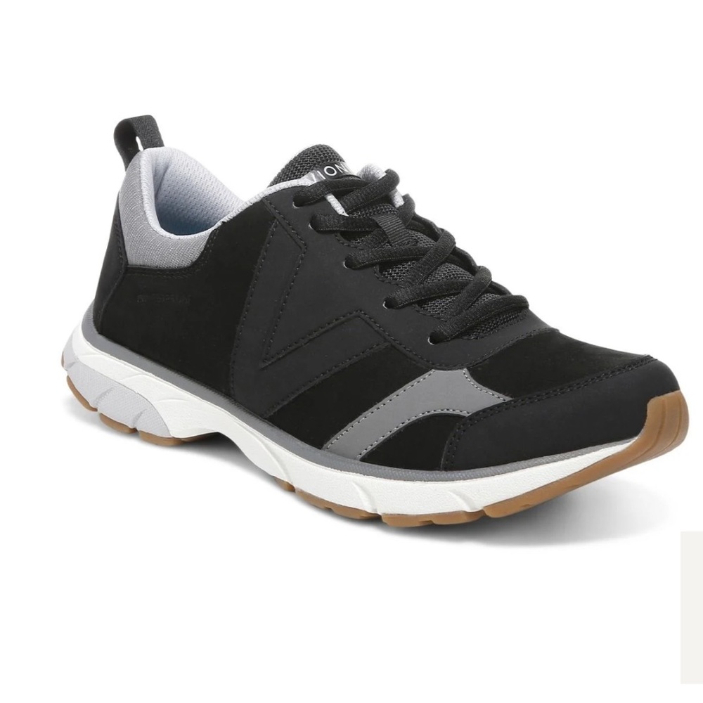 Vionic Zanny Sneaker Black and Grey, Size 8.5 Wide.